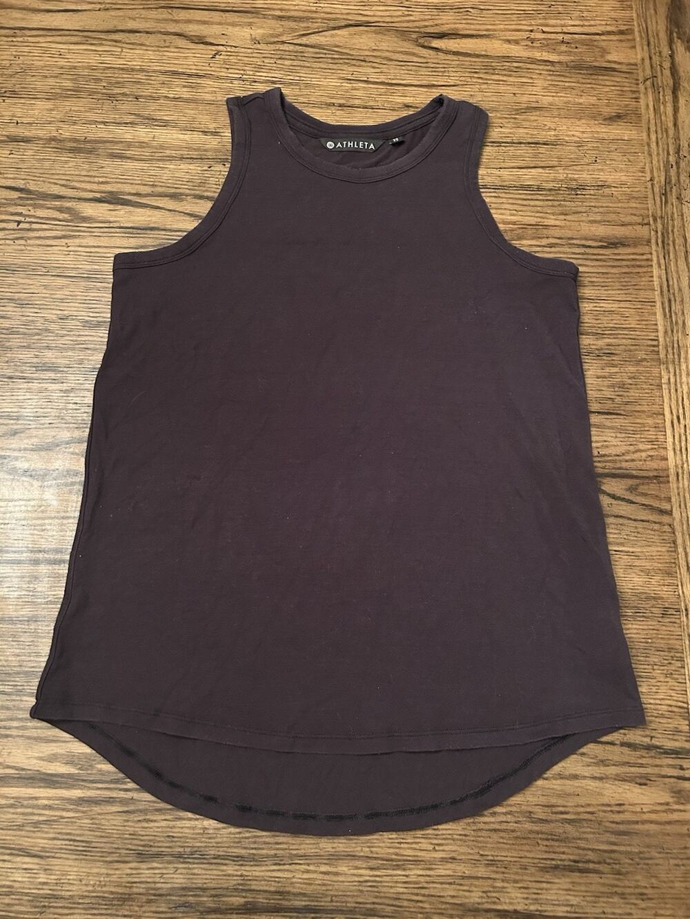 Athleta Womens Relaxed Tank Top Yoga Soft Modal Size XS Black